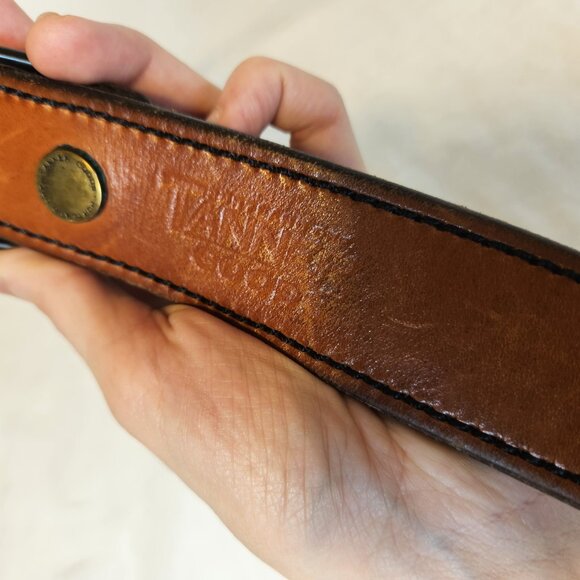Portland Oregon Tanner Goods Mens 34 Brown Leather Belt